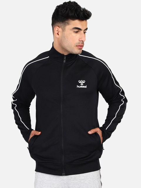 

hummel Men Black Solid Sporty Jacket