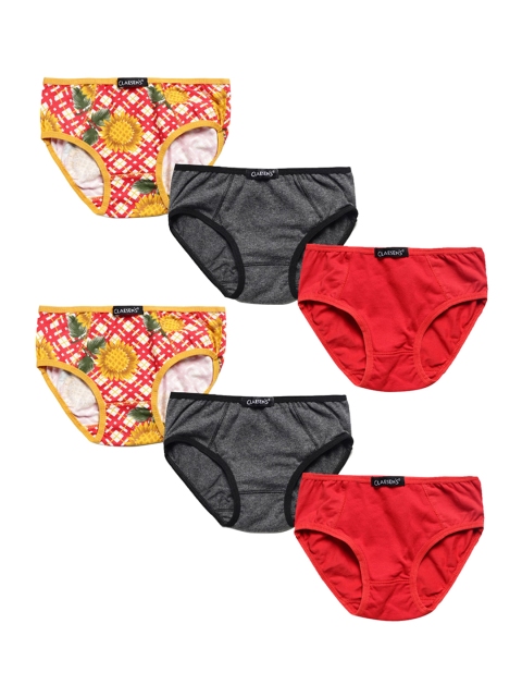 

Claesens Girls Pack Of 6 Assorted Basic Briefs-CL630