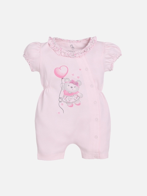 

BABY GO Infant Kids Pink Printed Rompers