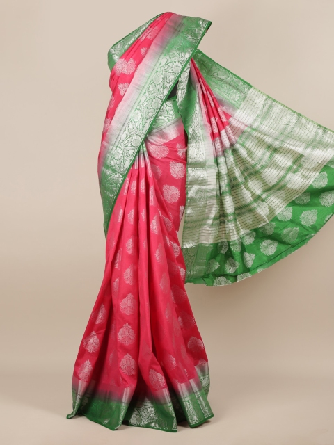 

Pothys Pink Woven Design Jute Silk Saree