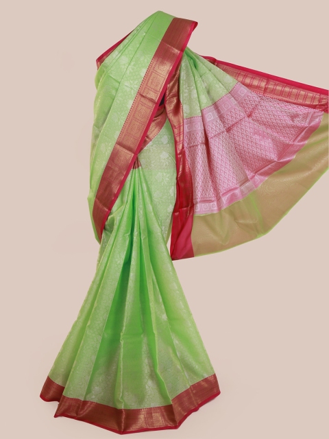 

Pothys Green Woven Design Cotton Blend Saree