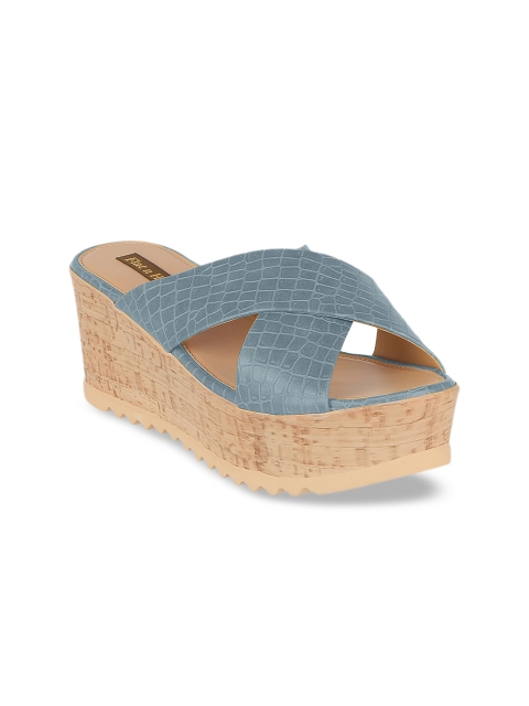 

Flat n Heels Women Grey Textured Heels
