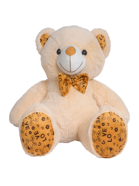 

Ultra Kids Carmel-Brown & Orange Polka Teddy Soft Toy, Camel brown