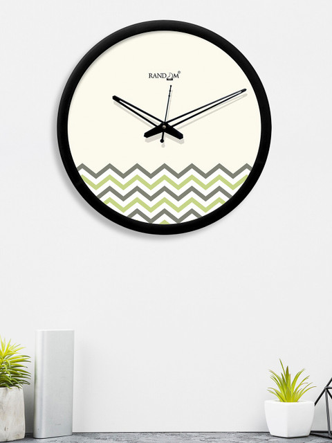 

RANDOM White Round Printed 30.4 cm Analogue Wall Clock