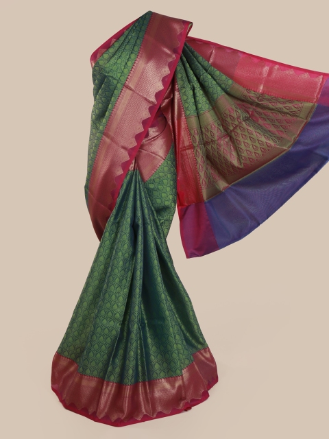 

Pothys Green Woven Design Cotton Blend Saree