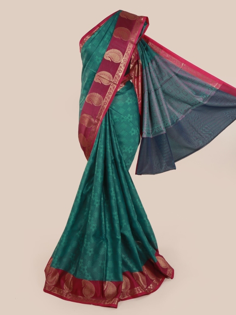 

Pothys Green Woven Design Cotton Blend Saree