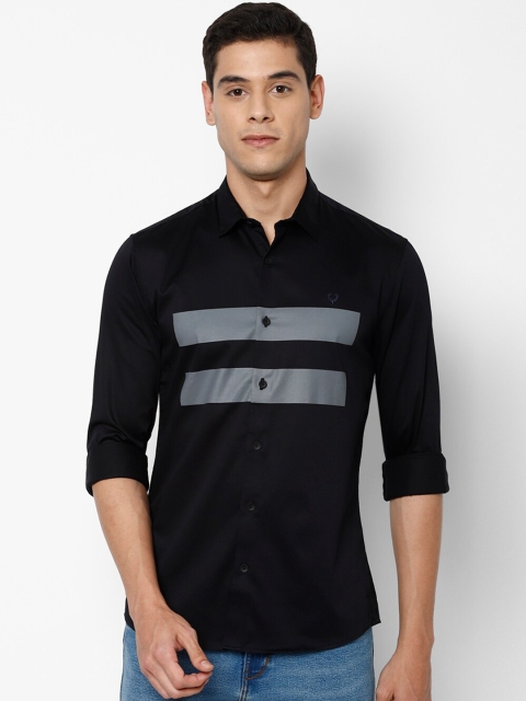 

Allen Solly Tribe Men Black Slim Fit Striped Casual Shirt