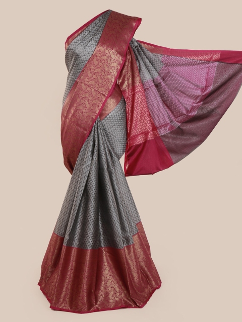

Pothys Grey Woven Design Cotton Blend Saree