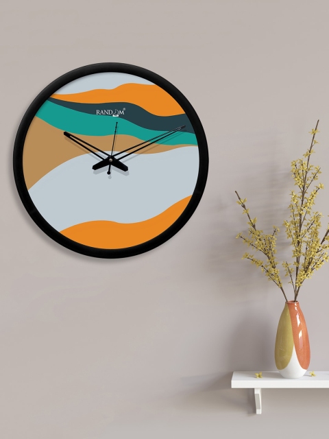

RANDOM Multicoloured Round Printed 30.4 cm Analogue Wall Clock, Multi