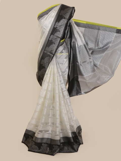 

Pothys White Woven Design Cotton Blend Saree
