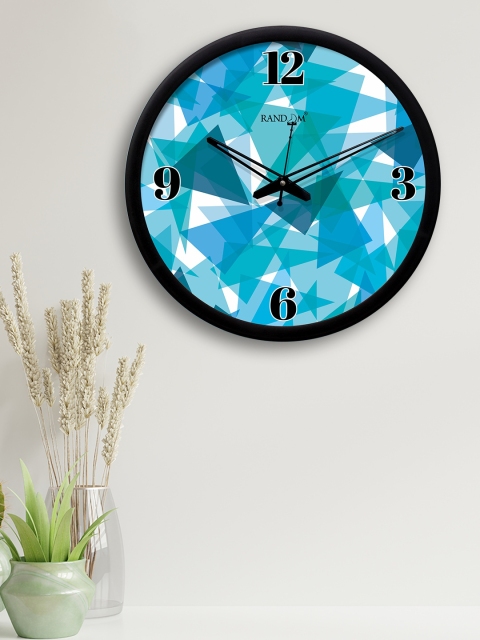 

RANDOM Blue & White Round Printed 30.4 cm Analogue Wall Clock