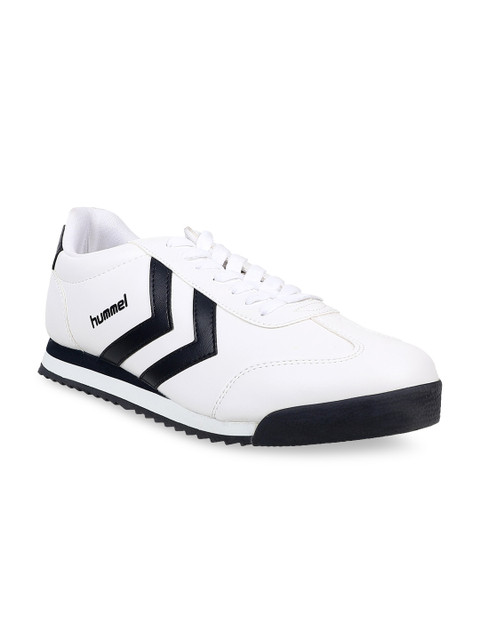 

Hummel Men White Striped Pu Sneakers