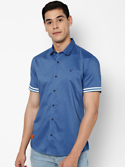 

Allen Solly Tribe Men Blue Slim Fit Solid Casual Shirt