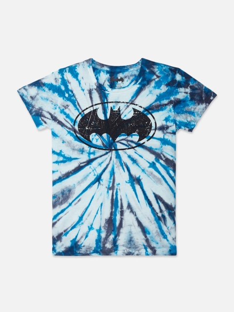 

Kids Ville Boys Multicoloured Batman Printed Round Neck Cotton T-shirt, Multi