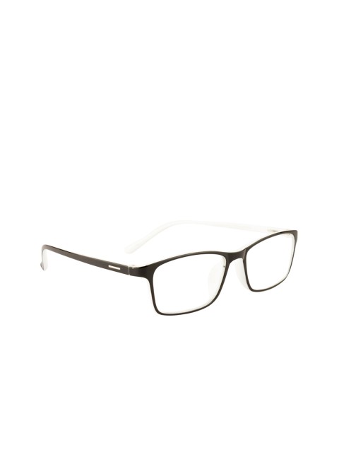 

Gold Berg Unisex Black & White Solid Full Rim Wayfarer Frames GBJ-180_C7