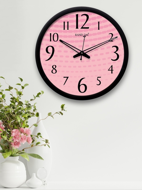 

RANDOM Pink Round Printed 30.4 cm Analogue Wall Clock