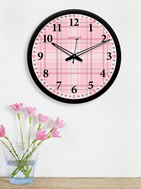 

RANDOM Pink Round Printed 30.4 cm Analogue Wall Clock