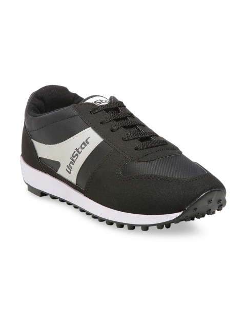 

UNISTAR Men Black Synthetic Running Shoes