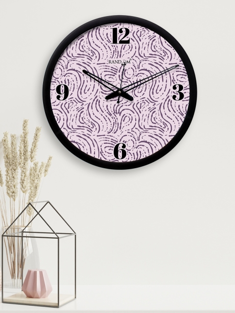 

RANDOM Purple Round Printed 30.4 cm Analogue Wall Clock