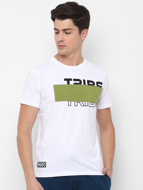 

Allen Solly Tribe Men White Printed Round Neck T-shirt