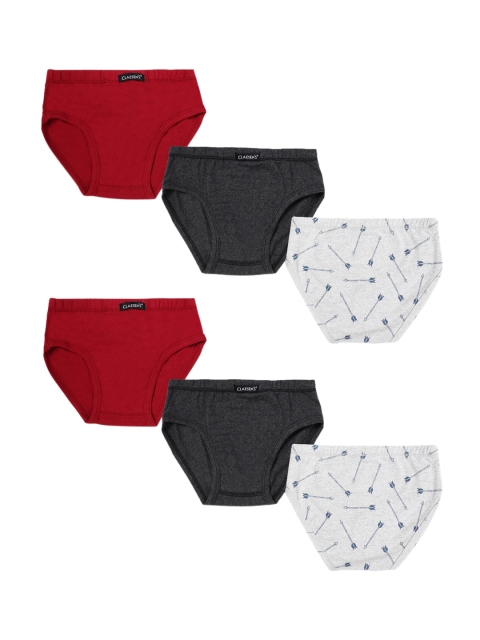 

Claesens Boys Pack Of 6 Basic Briefs CL100Combo 1, Red