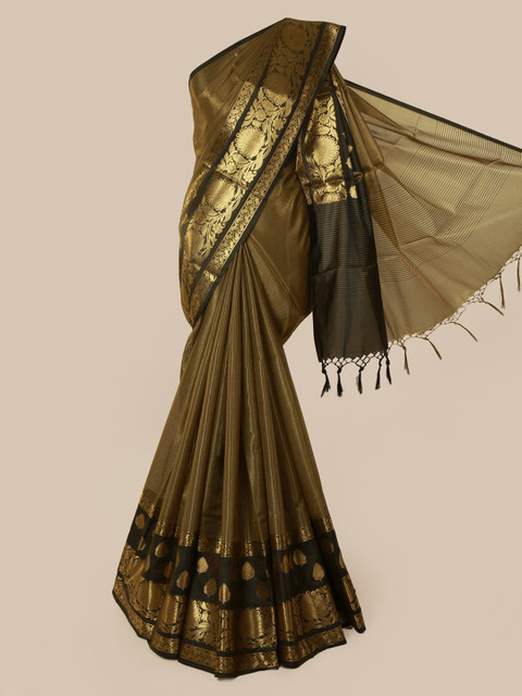 

Pothys Green Woven Design Tissue Saree