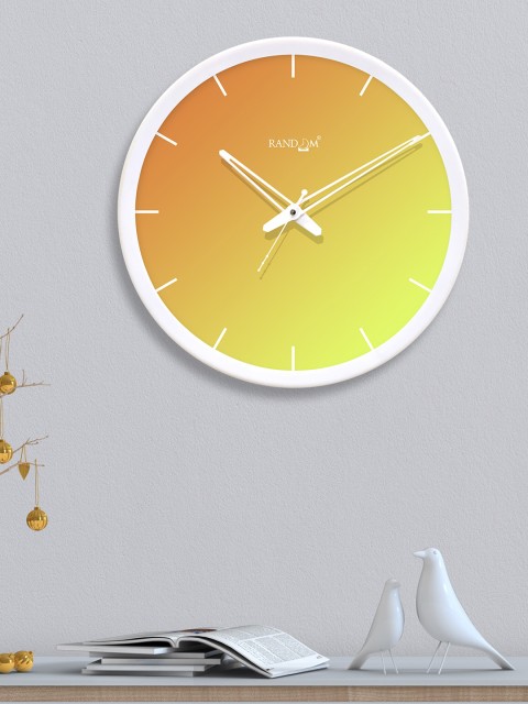 

RANDOM Orange & Yellow Round Ombre 30.4 cm Analogue Wall Clock