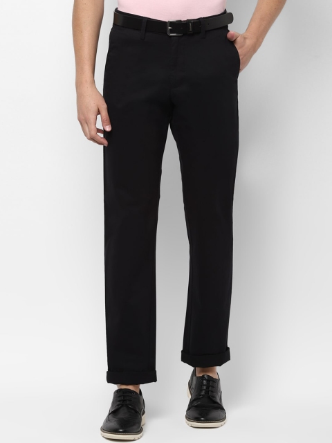 

Allen Solly Men Black Regular Fit Solid Chinos