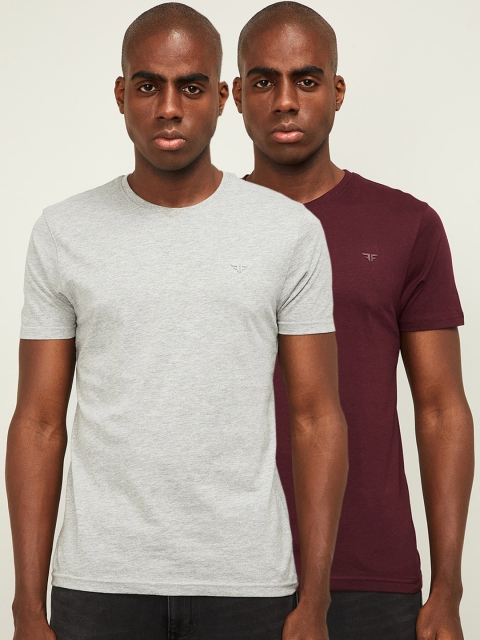 

Fame Forever by Lifestyle Men Multicoloured Solid Round Neck T-shirt, Multi