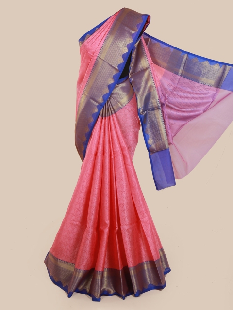 

Pothys Pink Woven Design Cotton Blend Saree
