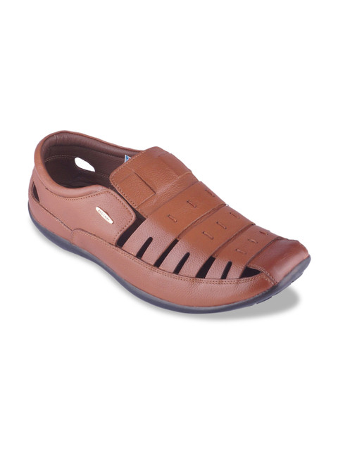 

Red Chief Men Brown Leather Shoe-Style Sandals