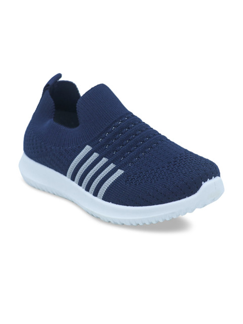 

Feetwell Shoes Boys Woven Design Slip-on Sneakers, Blue