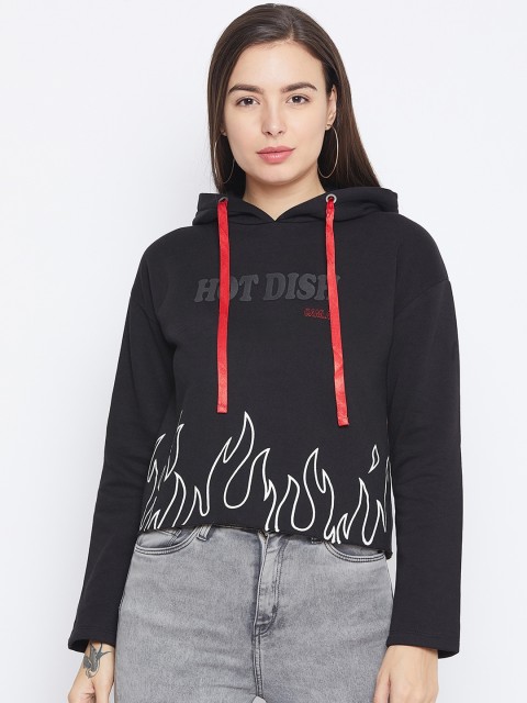 

CAMLA Women Black Printed Sweatshirt