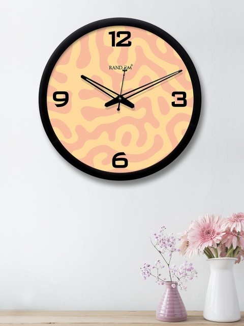 

RANDOM Pink & Beige Round Printed 30.4 cm Analogue Wall Clock