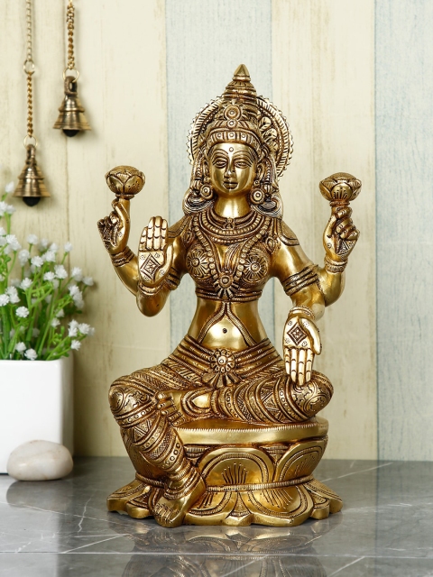 

CraftVatika Gold-Toned Laxmi Idol Showpiece