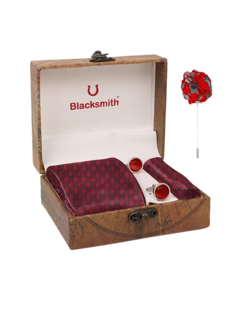 

Blacksmith Men Red & Brown Accessory Gift Set