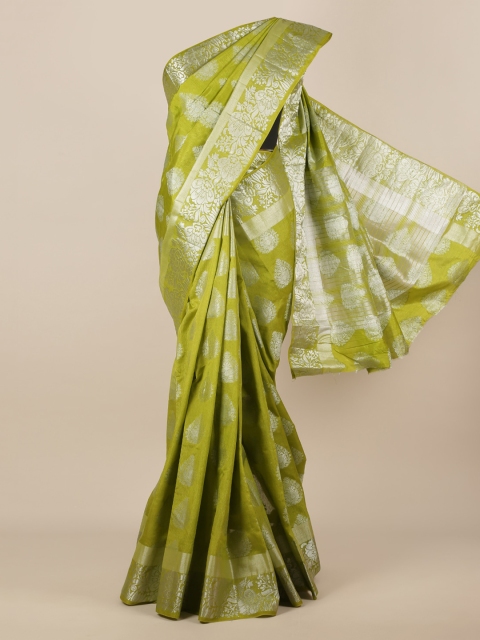 

Pothys Green Woven Design Jute Silk Saree