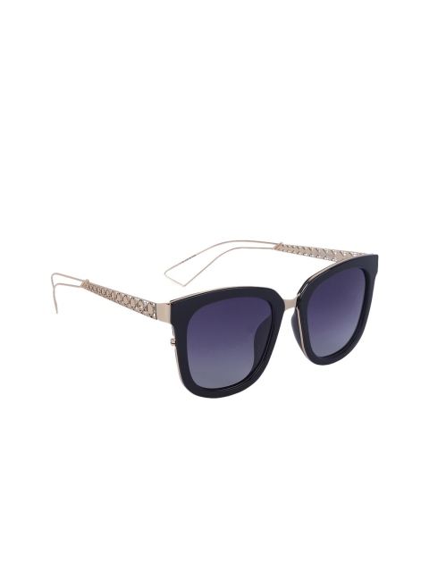

Marc Louis Women Purple Lens & Black Square Sunglasses With Polarised Lens