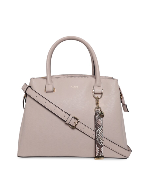 

ALDO Light Pink Solid Handheld Bag