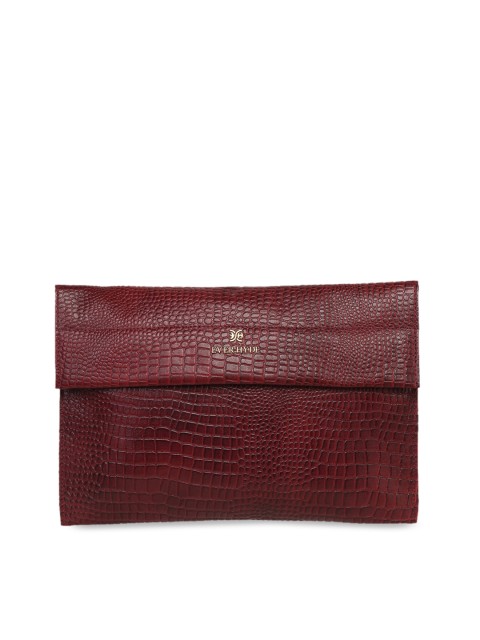 

EVER HYDE Maroon Snakeskin Textured Leather IPad Sleeve