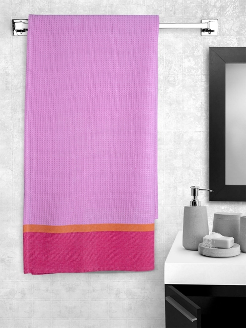 

Portico New York Purple & Pink Colourblocked 150 GSM Bath Towel