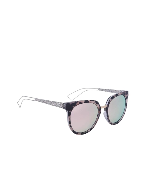 

Marc Louis Women Pink Lens & Brown Oval Sunglasses With Polarised Lens