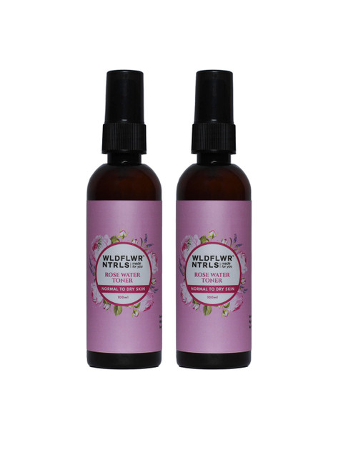 

Wildflower Naturals Unisex Set of 2 Rose Water Toners, Purple