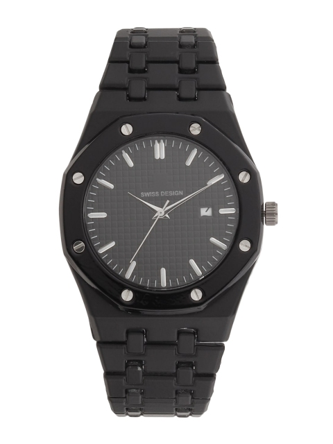

Swiss Design Men Black Analogue Watch SD-917-IPB