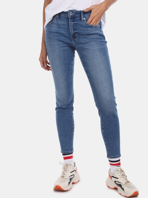 

GAP Women Blue High Rise Stone Washed Jeans