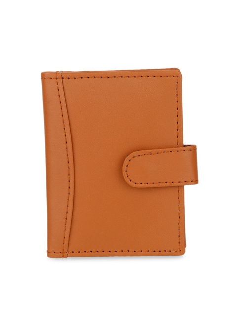 

Leather Zentrum Unisex Tan Brown Solid Card Holder