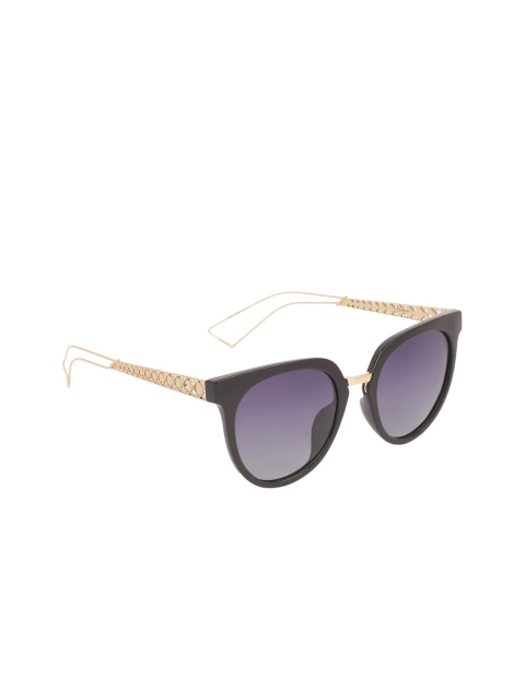

Marc Louis Women Purple Lens & Black Cateye Sunglasses With Polarised Lens