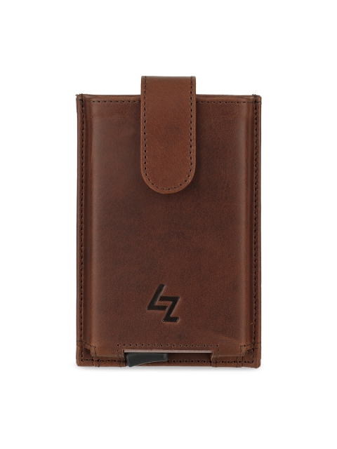

Leather Zentrum Unisex Brown Textured Leather Card Holder