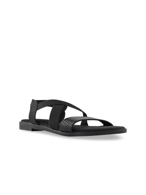 

NECTAR KICKS Women Black Solid Open Toe Flats