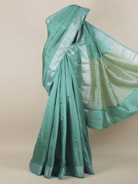 

Pothys Sea Green Woven Design Jute Silk Saree